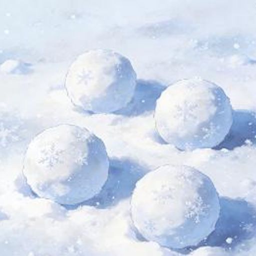 四个雪球