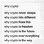 why crypto