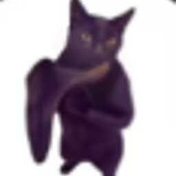 拍手黑猫