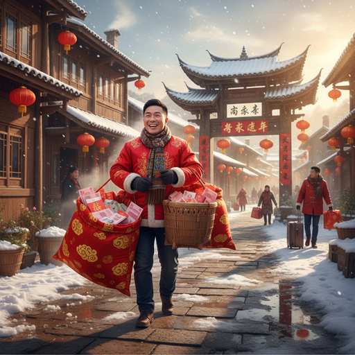 提钱回家过年咯