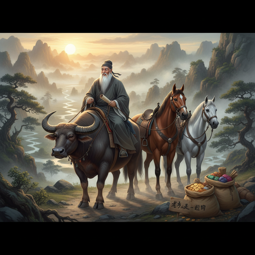 老子踏牛来了买了马