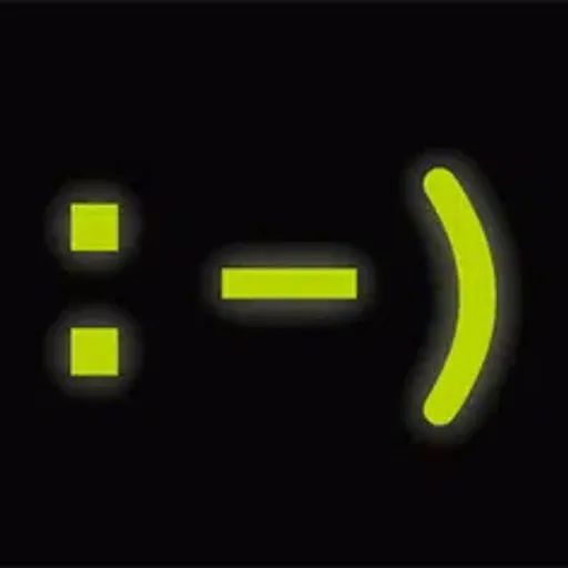 : - )