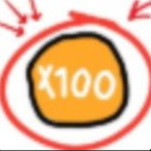 100X