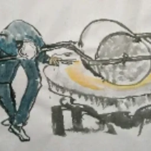 推磨人