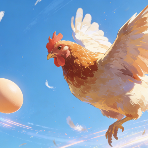 鸡毛飞上天啦！