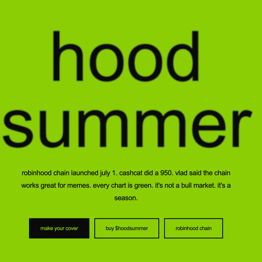 HOODSUMMER