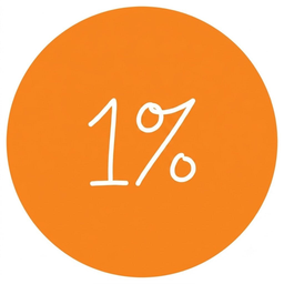 1%
