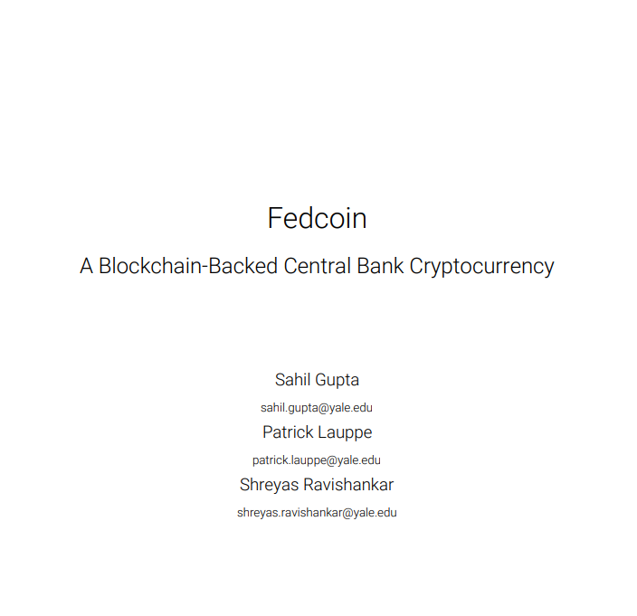 Fedcoin