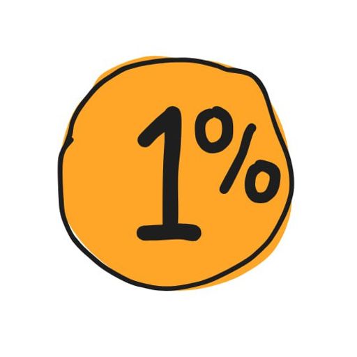 1%